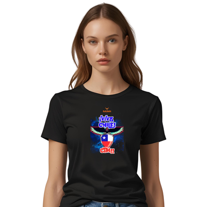 Polera polo 100% Algodón con frase típica chilena " Viva Chile CTM "