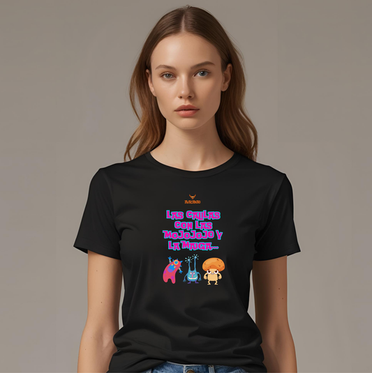 Polera 100% Algodón " Las Calilas ..Las Mojojo y la Maiga "