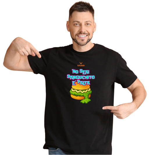 Polera Polo 100% Algodón con frase típica chilena " No seai Sanguchito de Palta "