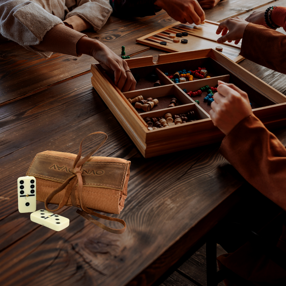 Juego de Dominó en Estuche de Reno