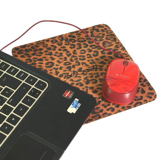 Mouse Pad Cuero Animal Print Mujer