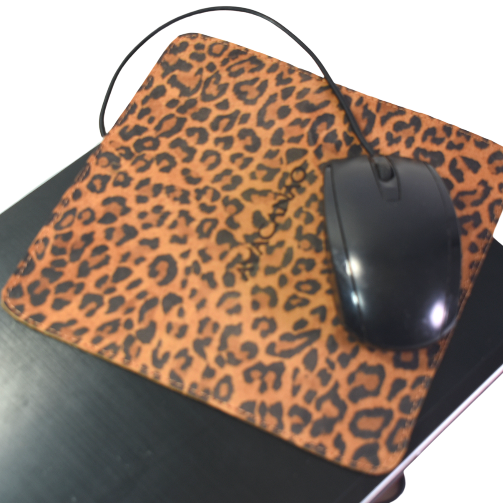 Mouse Pad Cuero Animal Print Mujer