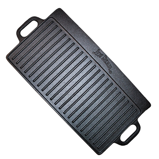 Plancha Reversible Hierro Fundido Plana + Grill