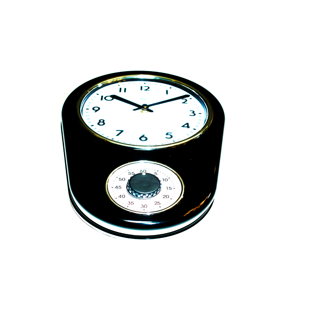 Oval Timer Reloj Negro Ovalado con Timer – Avacanao