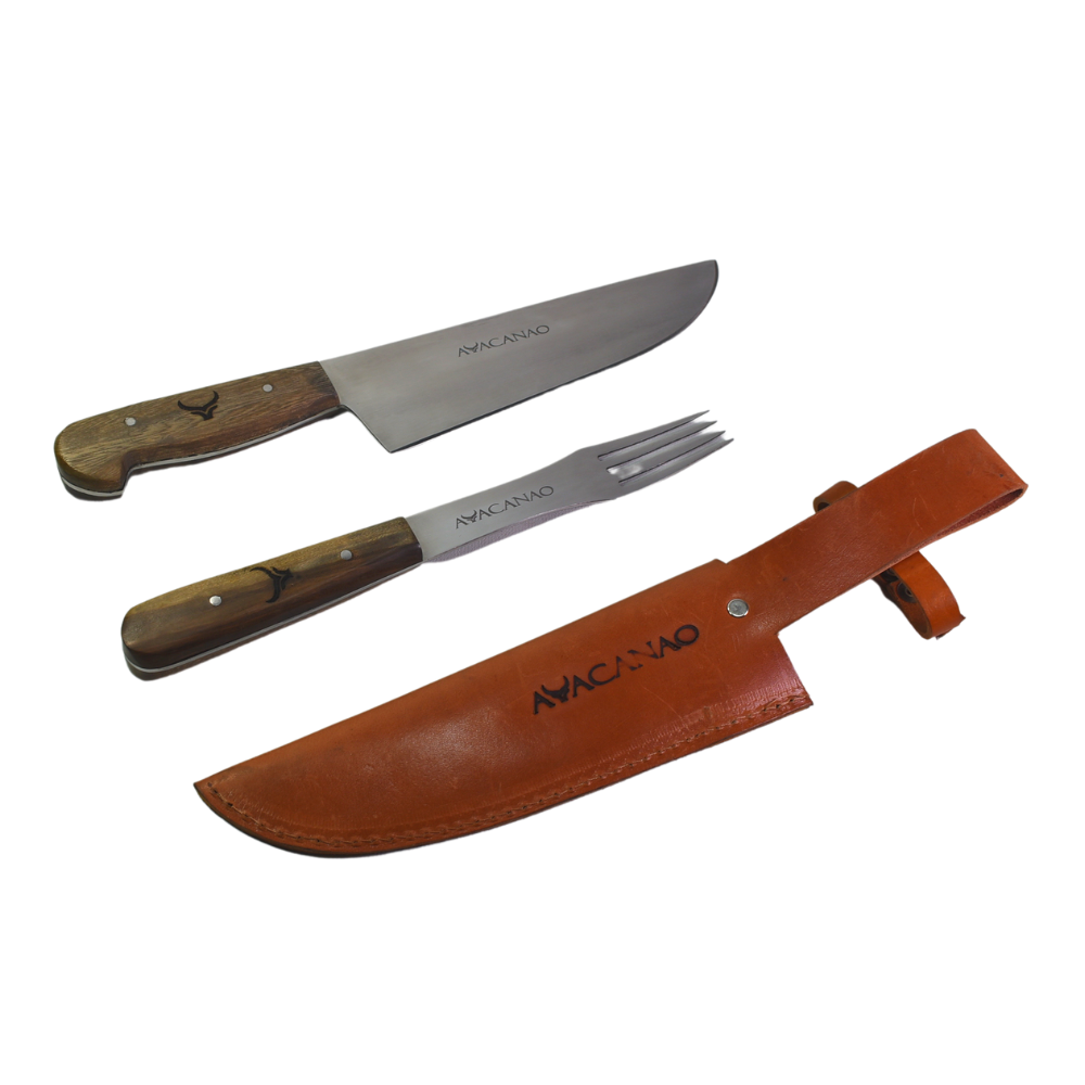 Set Parrillero Cuchillo más Tenedor Grandes